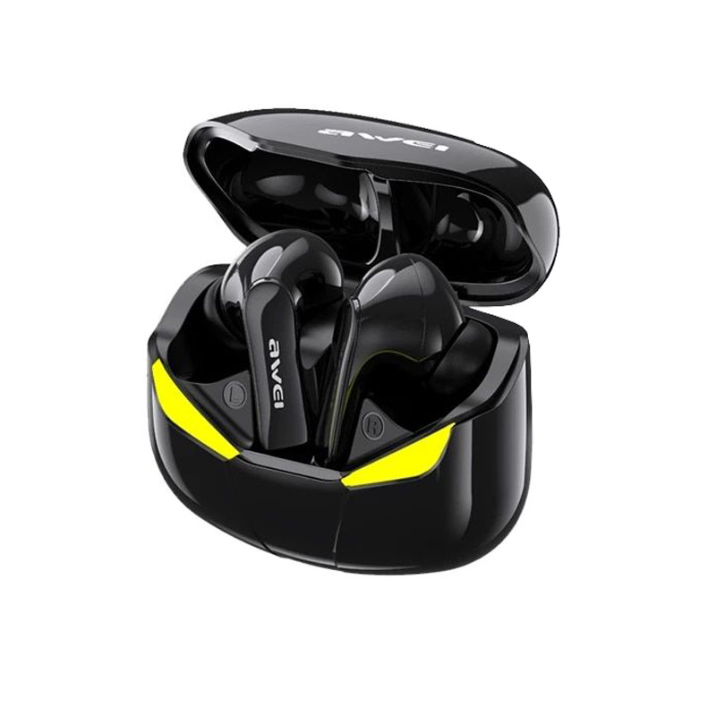 هدفون بلوتوثی اوی T35 با نویز کنسلینگ فعال (ANC)، درگاه شارژ USB Type-C، دارای نمایشگر روی محفظه شارژ، مقاوم در برابر رطوبت و عرق