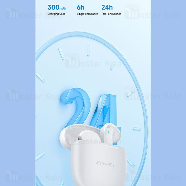 هدفون بلوتوثی TWS اوی مدل T26 Pro با بلوتوث 5.3، شارژدهی 6 ساعت، مقاومت در برابر آب با گواهی IPX6، درایور 13 میلیمتری و رابط USB Type-C