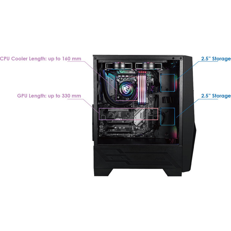 کیس کامپیوتر ام اس آی مدل MAG Forge 100R